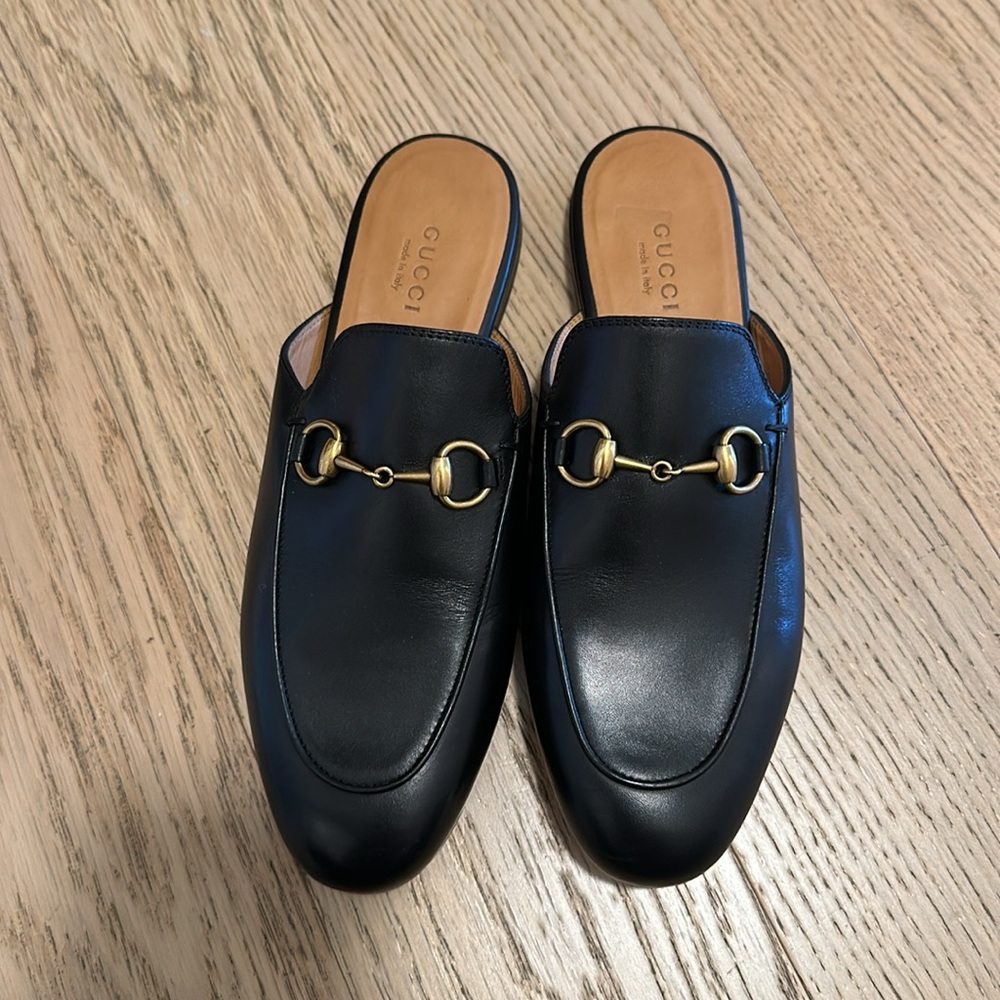 Black Gucci Mules